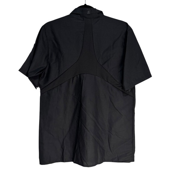 Red Kap Short Sleeve Work Shirt Black Button Front Utility Mens Medium - Picture 9 of 15